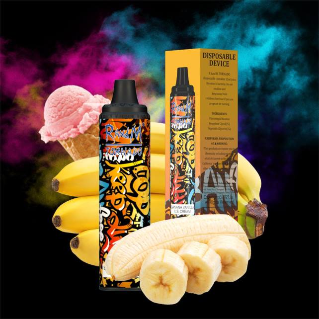 RandM Tornado 6000 Airflow Control Vape Pod Gerät 1St 04LD279 - Tornado Vape Preis roter Apfel Zitrone