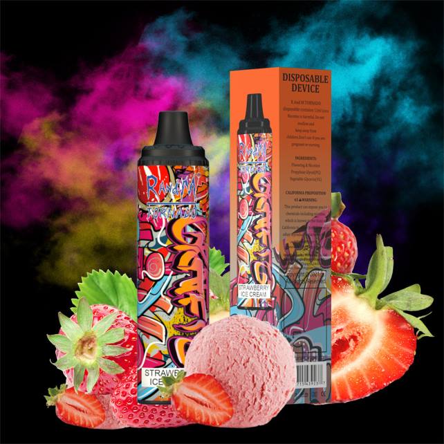 RandM Tornado 6000 Airflow Control Vape Pod Gerät 1St 04LD279 - Tornado Vape Preis roter Apfel Zitrone