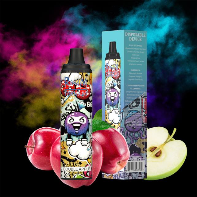 RandM Tornado 6000 Airflow Control Vape Pod Gerät 1St 04LD279 - Tornado Vape Preis roter Apfel Zitrone