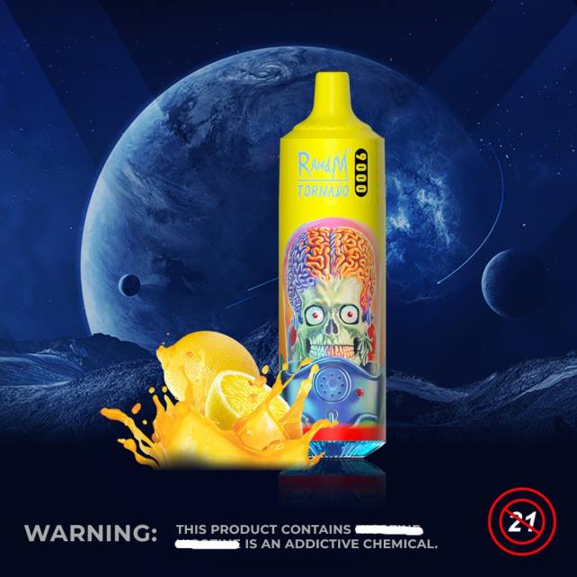 RandM Tornado 9000 Vape Pod Gerät 1 Stück Version 2 04LD152 - RandM Tornado Berlin Zitrone und Limette