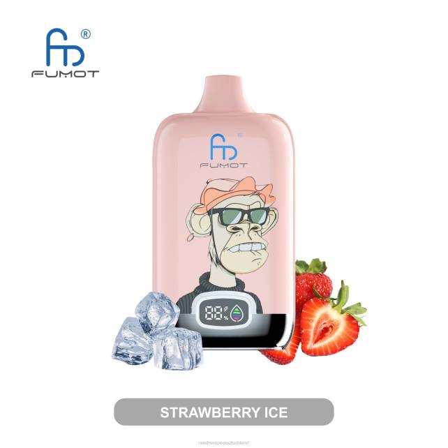Fumot Original RandM Digital Box 12000-Batterie- und Flüssigkeitsanzeige-Vape-Gerät 04LD13 - RandM Vape München gemischte Beeren