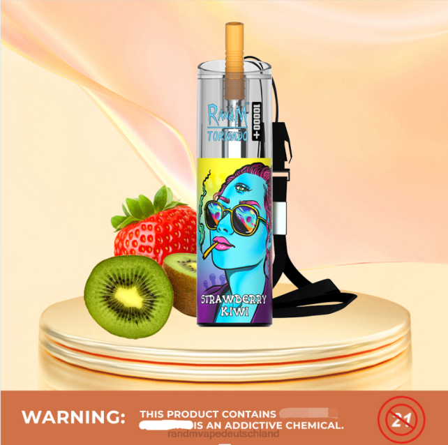 RandM Tornado 10000 plus Airflow-Control-Vape-Gerät 1 Stk 04LD80 - RandM Tornado Deutschland roter Apfel Zitrone