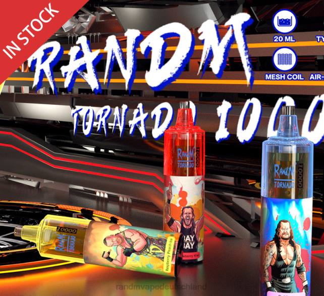 RandM Tornado 10000 Airflow Control Vape-Gerät 1St 04LD103 - RandM Vape München Blaubeerkirsche