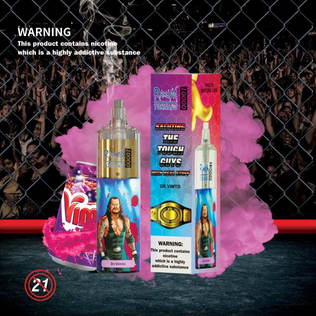 RandM Tornado 10000 Airflow Control Vape-Gerät 1St 04LD103 - RandM Vape München Blaubeerkirsche