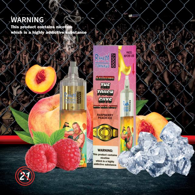 RandM Tornado 10000 Airflow Control Vape-Gerät 1St 04LD103 - RandM Vape München Blaubeerkirsche