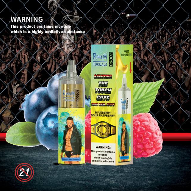 RandM Tornado 10000 Airflow Control Vape-Gerät 1St 04LD103 - RandM Vape München Blaubeerkirsche