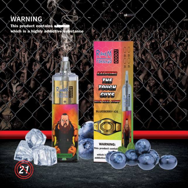 RandM Tornado 10000 Airflow Control Vape-Gerät 1St 04LD103 - RandM Vape München Blaubeerkirsche