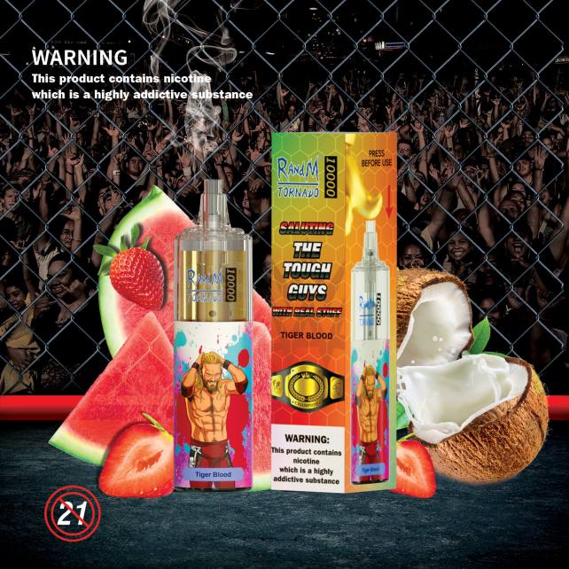 RandM Tornado 10000 Airflow Control Vape-Gerät 1St 04LD105 - RandM Deutschland gemischte Beeren