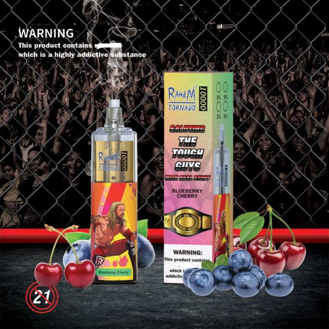 RandM Tornado 10000 Airflow Control Vape-Gerät 1St 04LD113 - RandM Vape München Blauer Razz