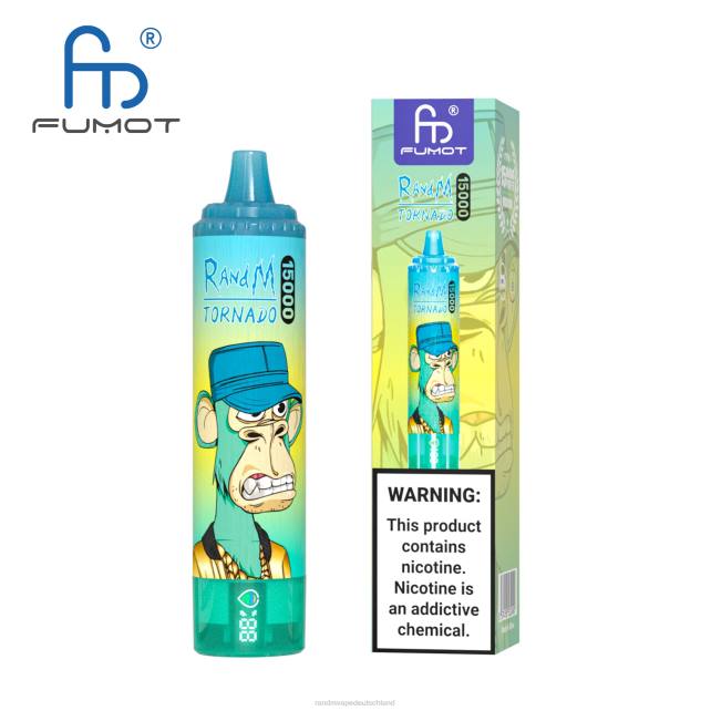 Fumot RandM Tornado 15000 Vape-Gerät mit Akku und E-Liquid-Display Version 1 04LD29 - Tornado Vape Preis Erdbeerwassermelone