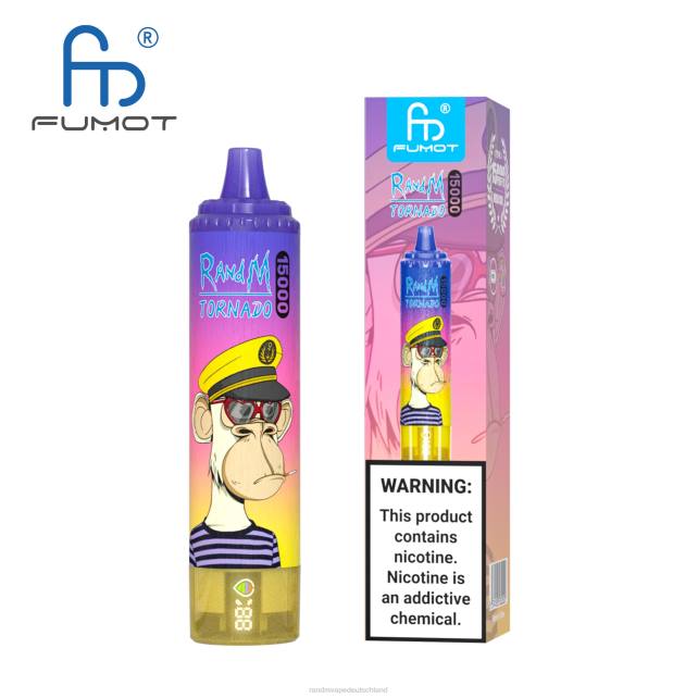 Fumot RandM Tornado 15000 Vape-Gerät mit Akku und E-Liquid-Display Version 1 04LD29 - Tornado Vape Preis Erdbeerwassermelone