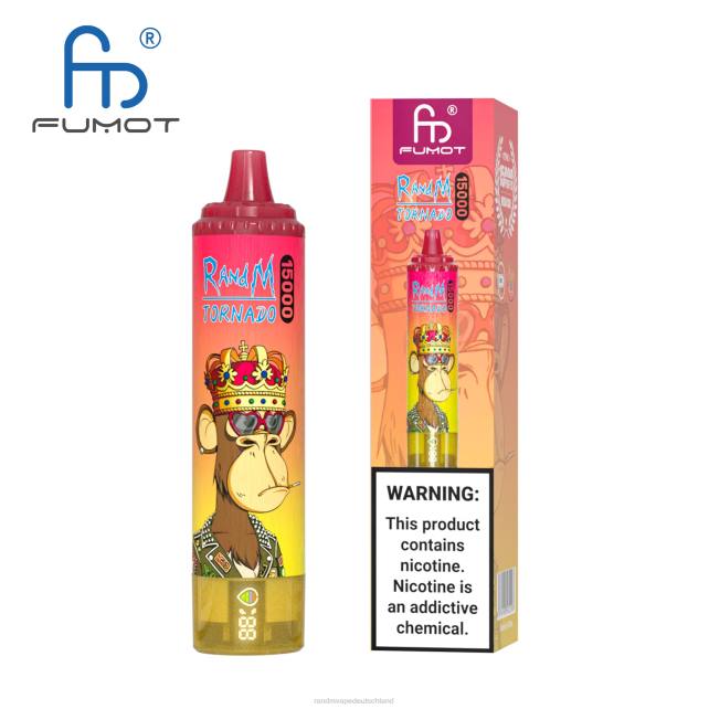 Fumot RandM Tornado 15000 Vape-Gerät mit Akku und E-Liquid-Display Version 1 04LD29 - Tornado Vape Preis Erdbeerwassermelone