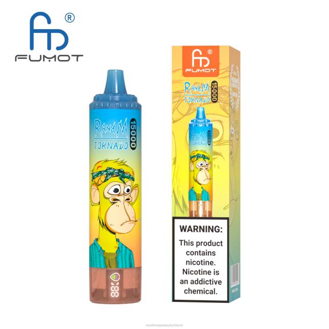 Fumot RandM Tornado 15000 Vape-Gerät mit Akku und E-Liquid-Display Version 1 04LD29 - Tornado Vape Preis Erdbeerwassermelone