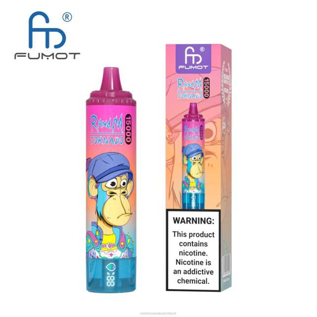 Fumot RandM Tornado 15000 Vape-Gerät mit Akku und E-Liquid-Display Version 1 04LD29 - Tornado Vape Preis Erdbeerwassermelone