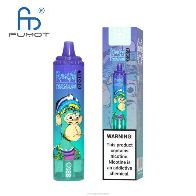 Fumot RandM Tornado 15000 Vape-Gerät mit Akku und E-Liquid-Display Version 1 04LD29 - Tornado Vape Preis Erdbeerwassermelone