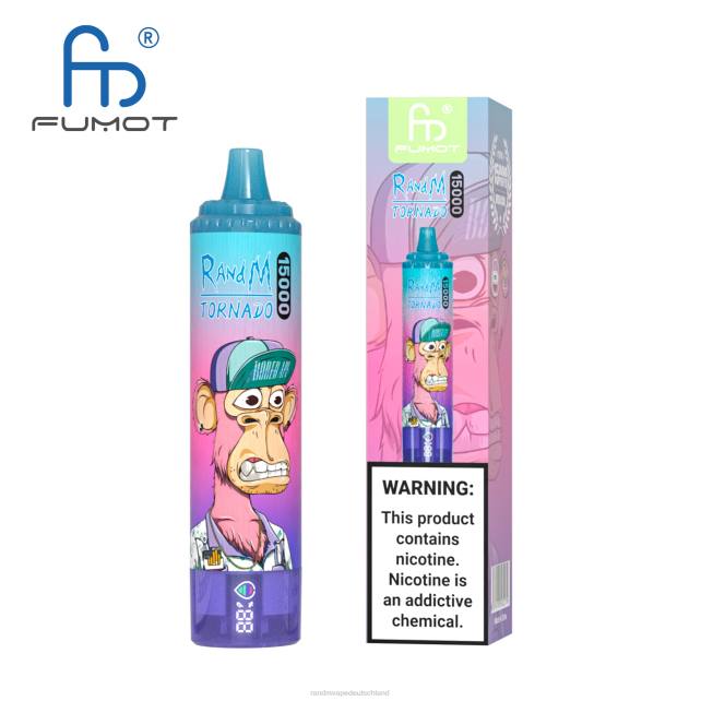 Fumot RandM Tornado 15000 Vape-Gerät mit Akku und E-Liquid-Display Version 1 04LD29 - Tornado Vape Preis Erdbeerwassermelone