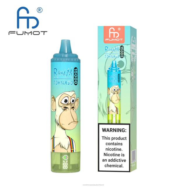 Fumot RandM Tornado 15000 Vape-Gerät mit Akku und E-Liquid-Display Version 1 04LD29 - Tornado Vape Preis Erdbeerwassermelone