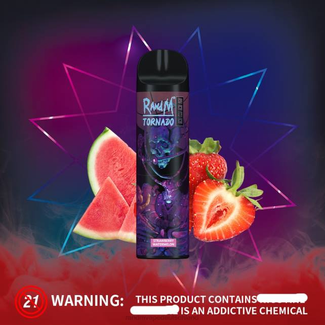 RandM Tornado 8000 Airflow Control Vape-Gerät 1St 04LD238 - RandM Vape Kaufen Deutschland Erdbeerwassermelone