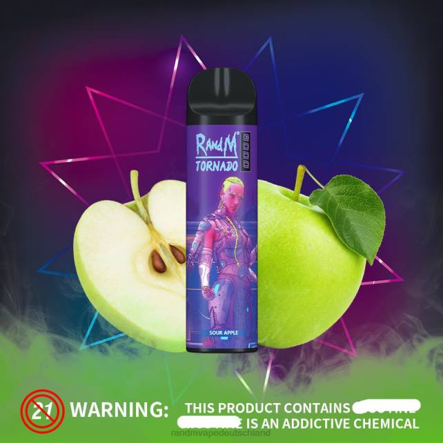 RandM Tornado 8000 Airflow Control Vape-Gerät 1St 04LD252 - RandM Tornado Berlin Pina Colada