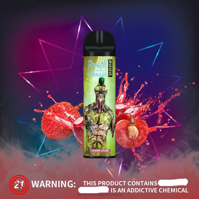 RandM Tornado 8000 Airflow Control Vape-Gerät 1St 04LD252 - RandM Tornado Berlin Pina Colada