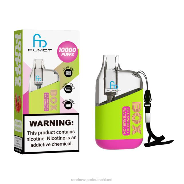 Fumot Original RandM Tornado Box 10000 Airflow Control Vape-Gerät 1St 04LD92 - RandM Tornado Berlin Gummibär